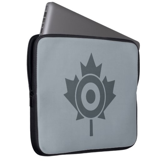 Canadian Maple Leaf Roundel Target Mod Laptopschutzhülle (Vorne Rechts)