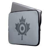 Canadian Maple Leaf Roundel Target Mod Laptopschutzhülle (Vorderseite Links)
