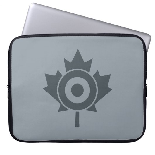 Canadian Maple Leaf Roundel Target Mod Laptopschutzhülle (Vorderseite)