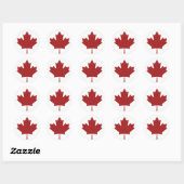 Canadian Maple Leaf Runder Aufkleber (Blatt)