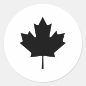 Canadian Maple Leaf Runder Aufkleber (Vorderseite)