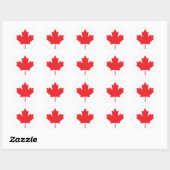 Canadian Maple Leaf Runder Aufkleber (Blatt)