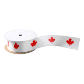 Canadian Maple Leaf Satinband (Spule)