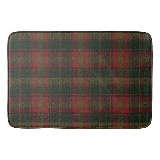 Canadian Maple Leaf Tartan Badematte (Vorderseite)