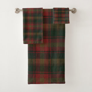 Canadian Maple Leaf Tartan Badhandtuch Set