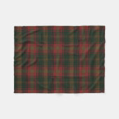 Canadian Maple Leaf Tartan Blanket Fleecedecke (Vorderseite (Horizontal))
