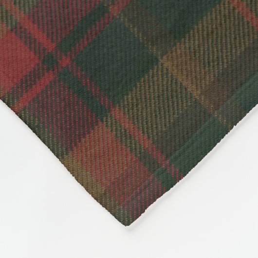 Canadian Maple Leaf Tartan Blanket Fleecedecke (Ecke)