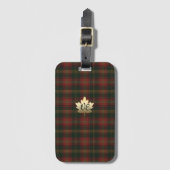 Canadian Maple Leaf Tartan Gepäckträger Gepäckanhänger (Vorderseite Vertikal)