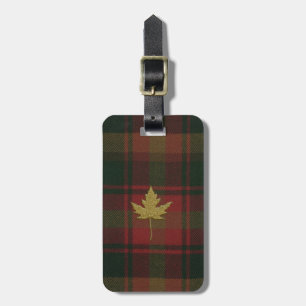 Canadian Maple Leaf Tartan Gepäckträger Gepäckanhänger