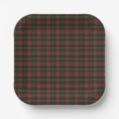 Canadian Maple Leaf Tartan Pappteller (Vorderseite)