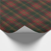 Canadian Maple Leaf Tartan Wrapping Paper Geschenkpapier (Ecke)