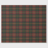 Canadian Maple Leaf Tartan Wrapping Paper Geschenkpapier (Flach)