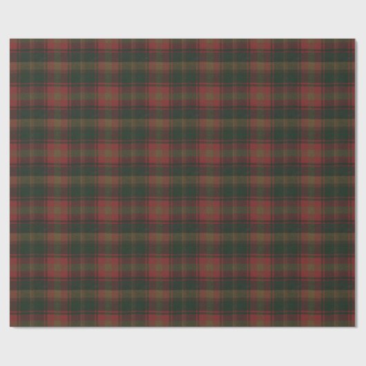 Canadian Maple Leaf Tartan Wrapping Paper Geschenkpapier (Flach)