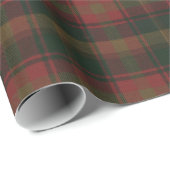 Canadian Maple Leaf Tartan Wrapping Paper Geschenkpapier (Rolleneckpunkt)