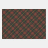 Canadian Maple Leaf Tartan Wrapping Paper Geschenkpapier Set (Vorderseite)