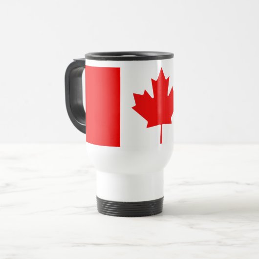 Canadian Maple Leaf Travel Mug Reisebecher (Vorderseite Links)