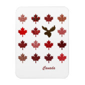 Canadian Maple Leaf und Elche Magnet (Vertikal)