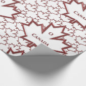 Canadian Maple Leaf Wrapping Paper Geschenkpapier (Ecke)