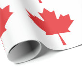 Canadian Maple Leaf Wrapping Paper - Rotes Kanada Geschenkpapier (Rolleneckpunkt)