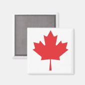 Canadian Maple Red Leaf Magnet - Kanada Souvenir (Vorderseite/Rückseite)
