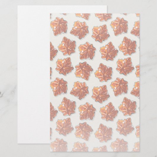 Canadian Maple Sirup Candy Muster Briefpapier (Vorne/Hinten)