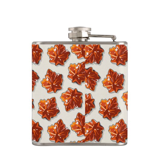 Canadian Maple Sirup Candy Muster Flachmann (Rückseite)