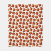 Canadian Maple Sirup Candy Muster Fleecedecke (Vorderseite)