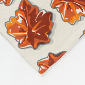 Canadian Maple Sirup Candy Muster Fleecedecke (Ecke)