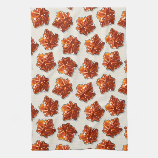 Canadian Maple Sirup Candy Muster Geschirrtuch (Vertikal)