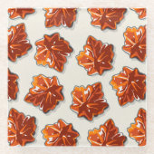 Canadian Maple Sirup Candy Muster Glasuntersetzer (Vorderseite)