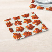 Canadian Maple Sirup Candy Muster Rechteckiger Pappuntersetzer (angewinkelt)