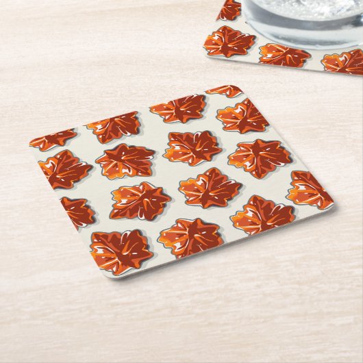 Canadian Maple Sirup Candy Muster Rechteckiger Pappuntersetzer (angewinkelt)