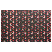 Canadian Mapleleaf Fairy auf schwarzem Stoff (Fat Quarter (45,7 x 55,9 cm))