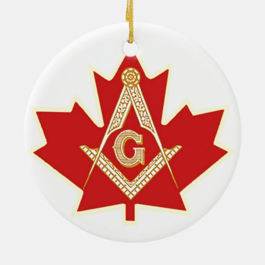 CANADIAN MASON KERAMIKORNAMENT (Hinten)