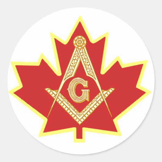 CANADIAN MASON RUNDER AUFKLEBER (Vorderseite)