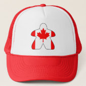 Canadian Meeple Trucker Hat Truckerkappe (Vorderseite)