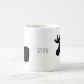 Canadian Moose aus Kanada mit Liebe Individuelle N Kaffeetasse (Mittel)