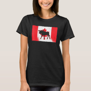 Canadian Moose Canada Day Maple Leaf Proud Canuck T-Shirt