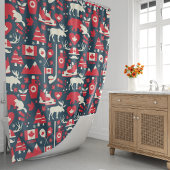 Canadian Moose Canada Icons Duschvorhang