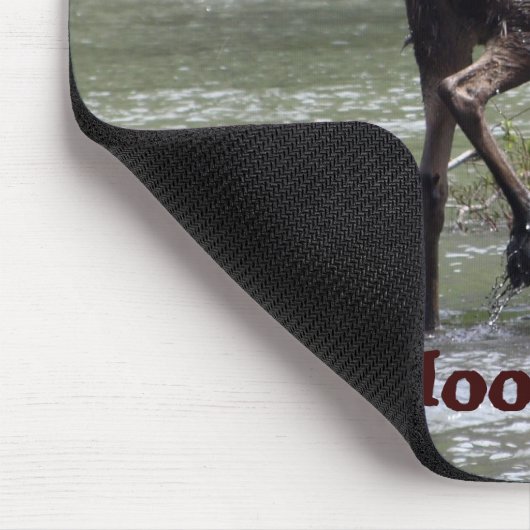 Canadian Moose Funny Wildlife Mousepad (Ecke)