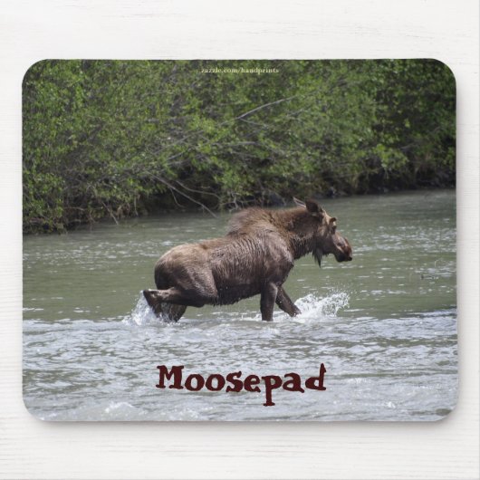 Canadian Moose Funny Wildlife Mousepad (Vorne)