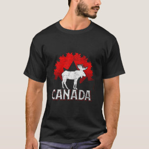 Canadian Moose Maple Leaf Tier Kanada T-Shirt