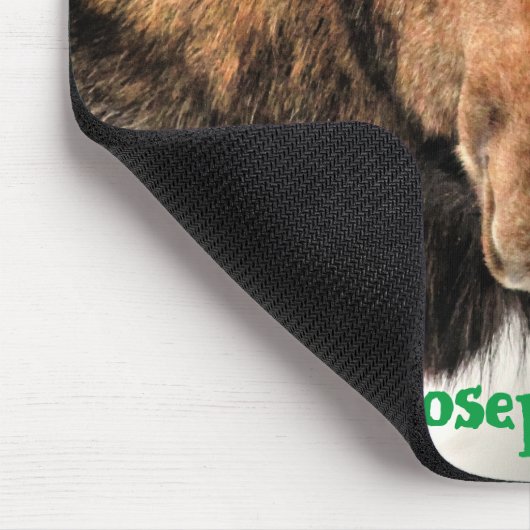 Canadian Moose Portrait Funny Wildlife Mousemat Mousepad (Ecke)