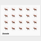 Canadian Moose Stickers (Blatt)