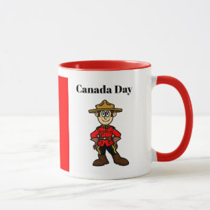 Canadian Mountie Canada Day Tasse