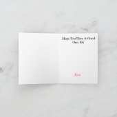 Canadian Mountie Funny Canada Day Card Karte (Innenseite)