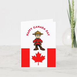 Canadian Mountie Funny Canada Day Card Karte