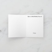 Canadian Mountie Icon & Mistletoe Weihnachtskarte Karte (Innenseite)