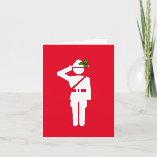 Canadian Mountie Icon Weihnachtskarte Karte (Vorderseite)