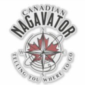Canadian Nagavator Aufkleber (Vorderseite)